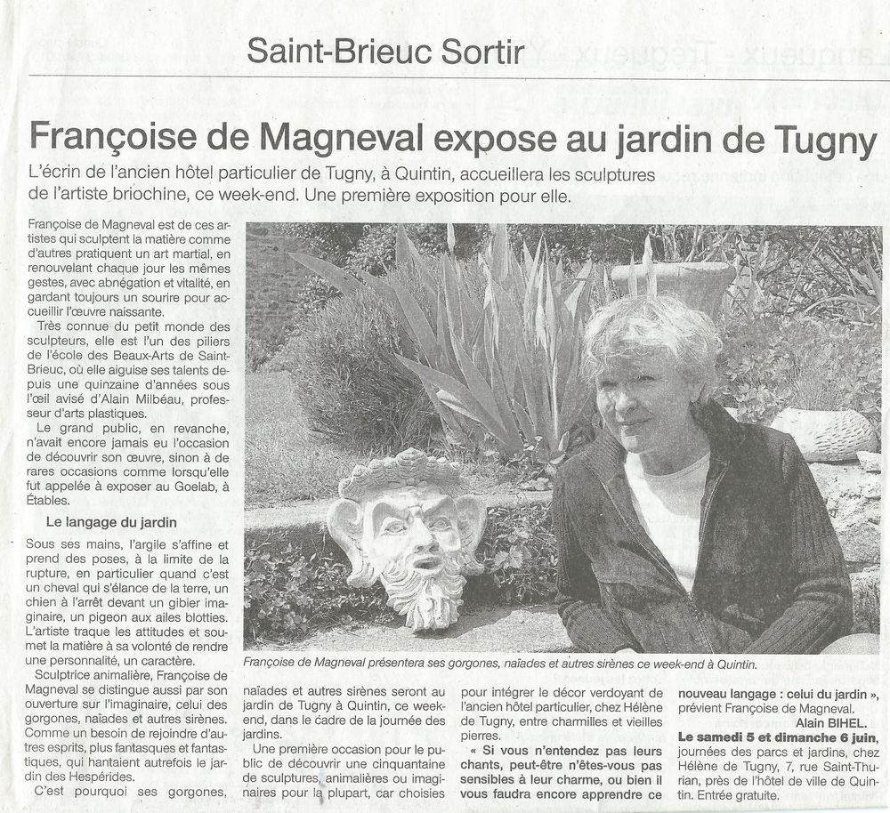 Article publié dans Ouest France le 03/06/2010