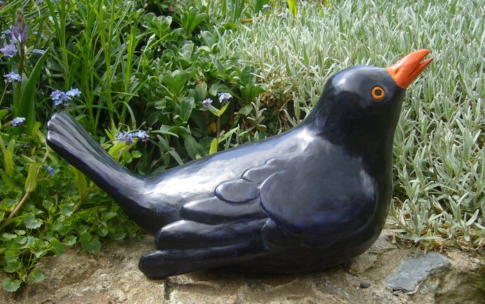 F. de Magneval - Merle buvant