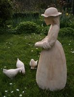 F. de Magneval - Fillette aux poules