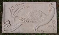 F. de Magneval - Paon (bas-relief)