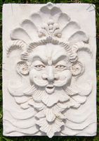F. de Magneval - Décor tête d'homme (bas-relief)